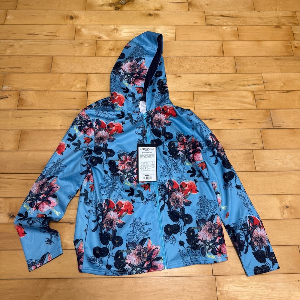 Foray golf vibrant  Floral Hooded Jacket